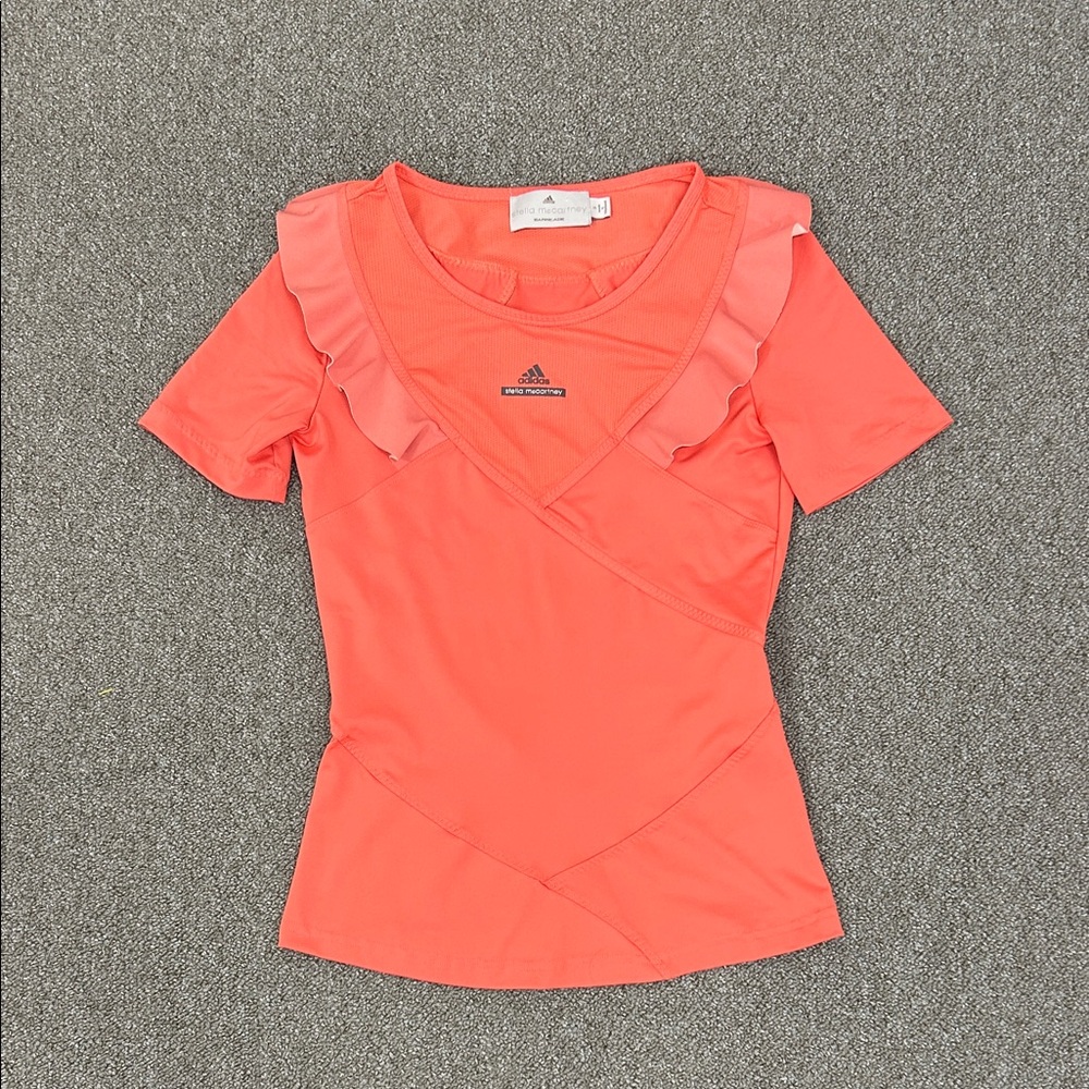 Adidas Women's Vibrant Coral Short Sleeve Top small